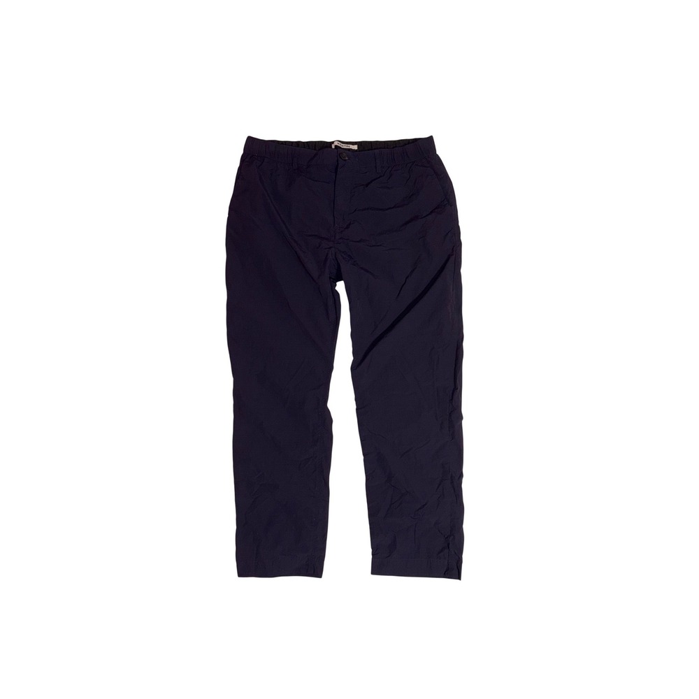 KESTIN Technical Windbreaker Pants Men L Navy Crinkle‎ Nylon Blend Parachute